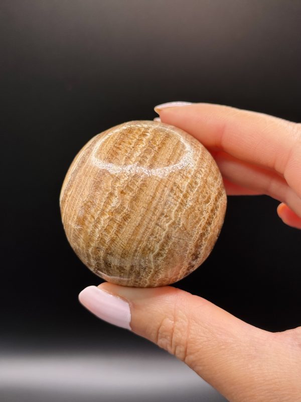 Sphère en Calcite Chocolat n°180, Maroc