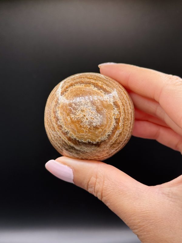 Sphère en Calcite Chocolat n°180, Maroc