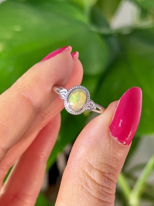Bague Opale welo ajustable