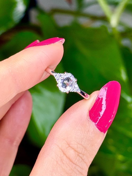 bague ajustable en pierre naturelle quartz cristal de roche cristaux minéraux Bague Cristal de Roche ajustable