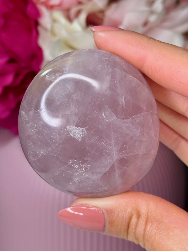 Galet en Quartz Rose n°45, Madagascar