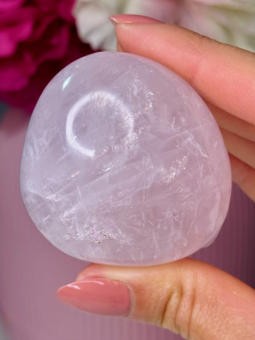 Galet en Quartz Rose n°138, Madagascar