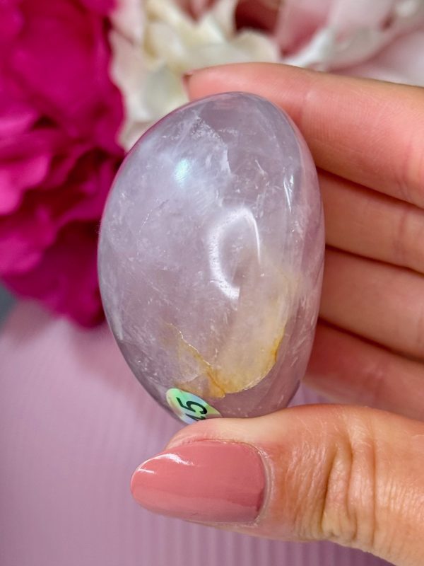 Galet en Quartz Rose n°45, Madagascar