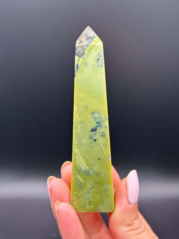 Pointe en Serpentine & Pyrite n°187, Pérou