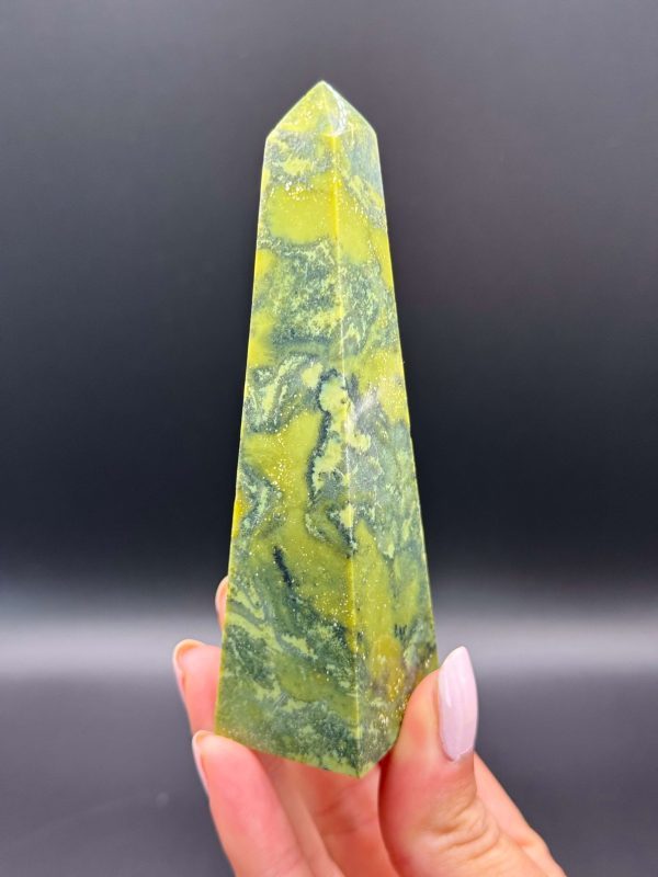 Pointe en Serpentine & Pyrite n°196, Pérou
