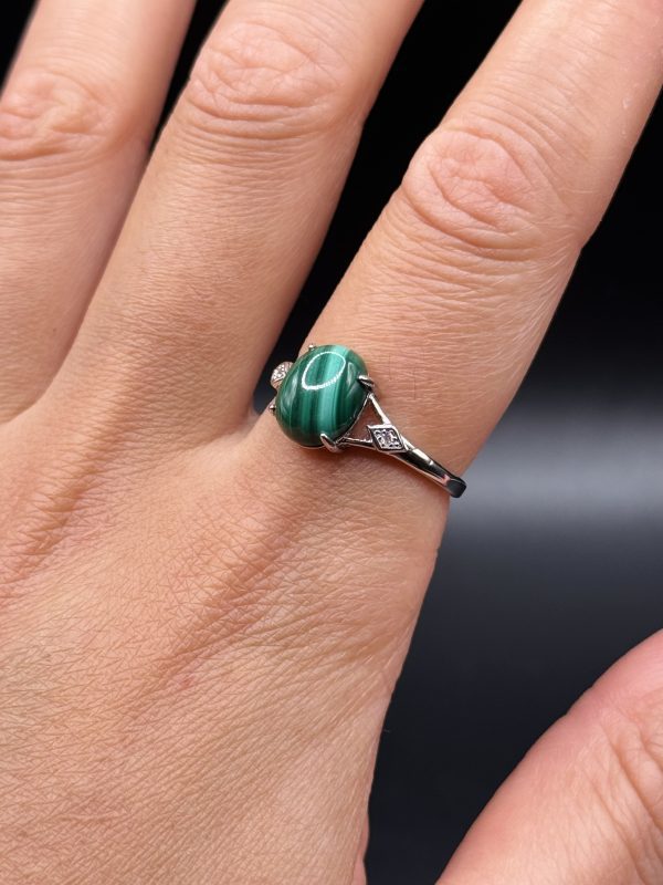 Bague en Malachite N.167