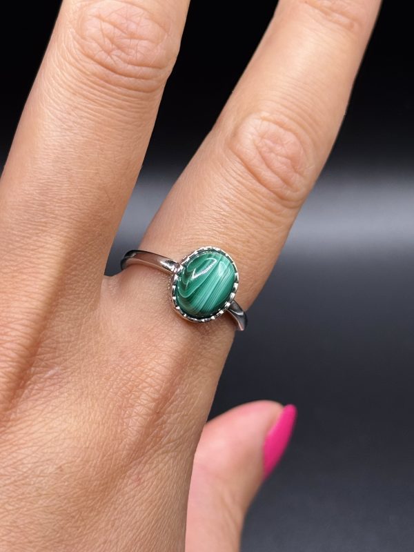 Bague en Malachite N.38