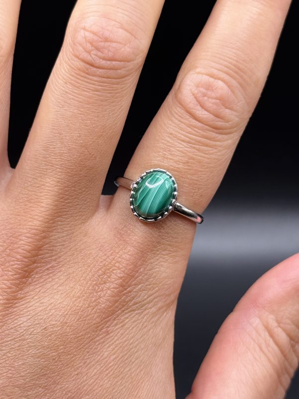 Bague en Malachite N.38