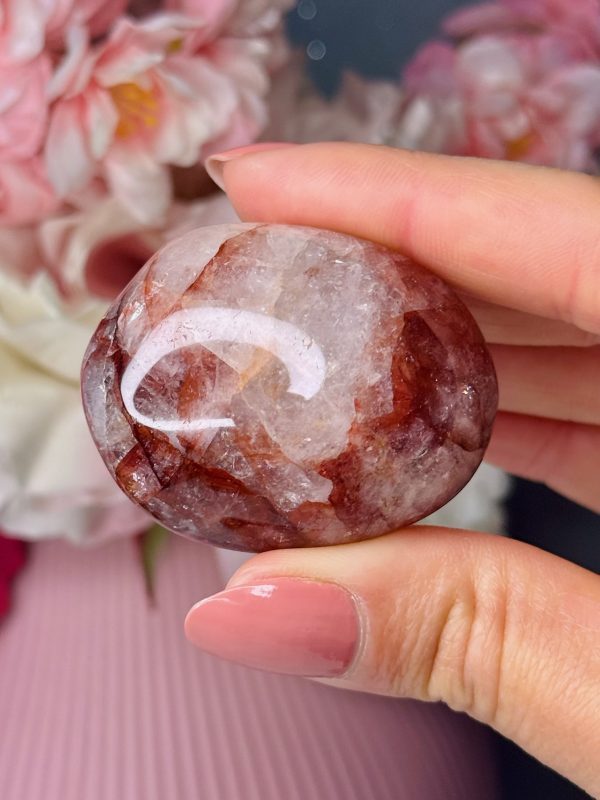 Galet en Quartz Hématoïde n°424, Madagascar