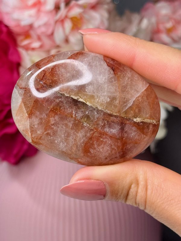 Galet en Quartz Hématoïde n°431, Madagascar
