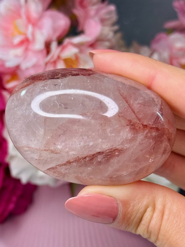 Galet en Quartz Hématoïde n°58, Madagascar
