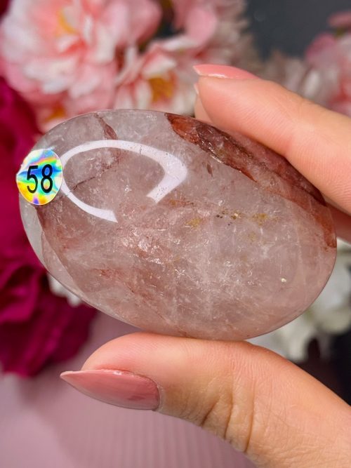 Galet en Quartz Hématoïde n°58, Madagascar
