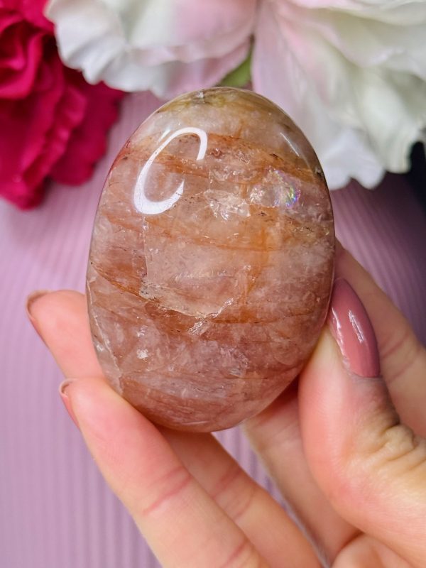 Galet en Quartz Hématoïde n°60, Madagascar
