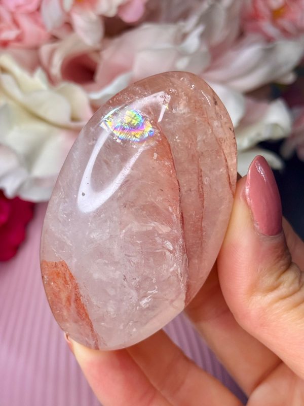 Galet en Quartz Hématoïde n°68, Madagascar