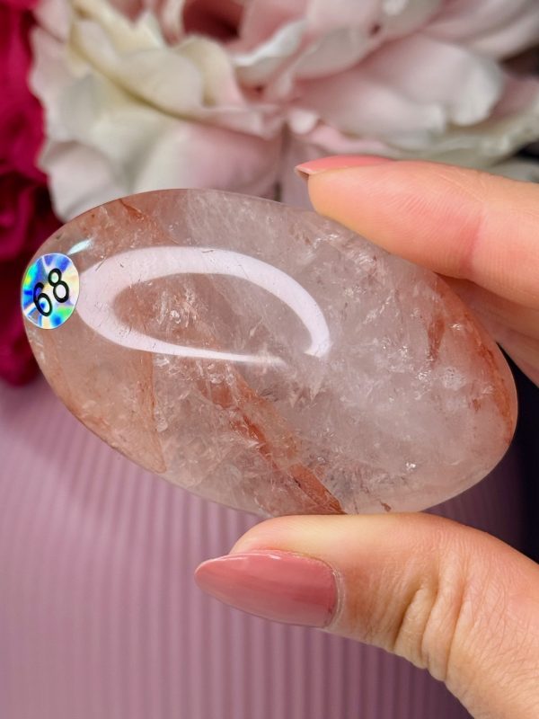 Galet en Quartz Hématoïde n°68, Madagascar