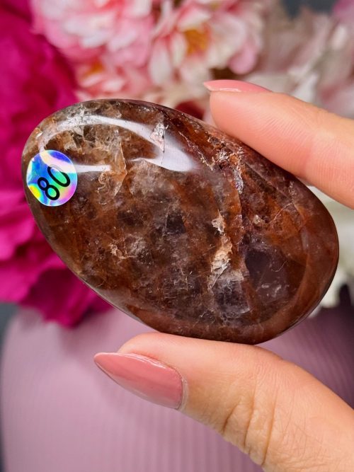 Galet en Quartz Hématoïde n°80, Madagascar
