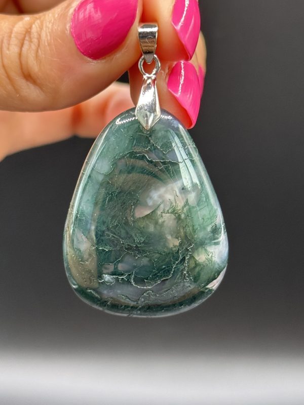 Pendentif en Agate Mousse N°426