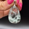 Pendentif en Fluorite Verte de Madagascar N°427