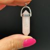 Pendentif en Quartz Rose bipointe N°428