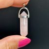 Pendentif en Quartz Rose bipointe N°428