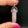 Pendentif en Quartz Rose bipointe N°435