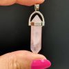 Pendentif en Quartz Rose bipointe N°435