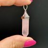 Pendentif en Quartz Rose bipointe N°435