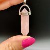 Pendentif en Quartz Rose bipointe N°442