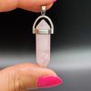 Pendentif en Quartz Rose bipointe N°444