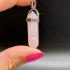 Pendentif en Quartz Rose bipointe N°444