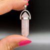 Pendentif en Quartz Rose bipointe N°444