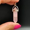 Pendentif en Quartz Rose bipointe N°445