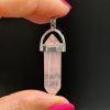 Pendentif en Quartz Rose bipointe N°445