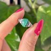 bague ajustable en malachite pierre naturelle cristaux minéraux 3 Bague en Malachite N.111