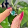 bague ajustable en malachite pierre naturelle cristaux minéraux 4 Bague en Malachite N.167