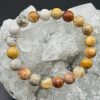 Bracelet Joie & Vitalité – Agate Crazy Lace (8mm) – 16cm