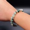 Bracelet Renaissance & Nature – Agate Mousse (8mm) – 16cm