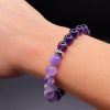 Bracelet Sérénité Absolue – Améthyste, Améthyste Chevron et Hématite (8mm) - 16cm