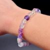 Bracelet Éclat Naturel – Fluorite Multicolore (Perles Irrégulières) - 17cm