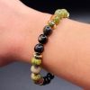 Bracelet Renaissance & Ancrage – Unakite, Obsidienne Dorée et Hématite Dorée (8mm) - 18cm