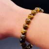 Bracelet Force & Protection – Œil de Tigre (8mm) - 18cm