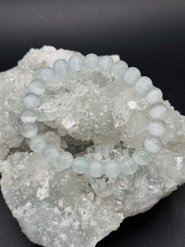 Bracelet Paix Intérieure – Sélénite (8mm) - 16cm