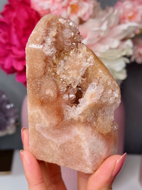 Géode en Améthyste rose, Brésil