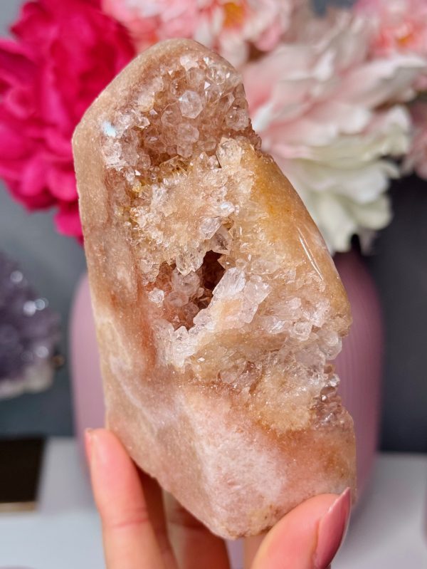 Géode en Améthyste rose, Brésil