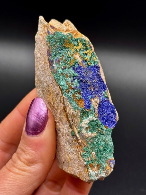 Azurite Malachite Brute, Maroc, N.4