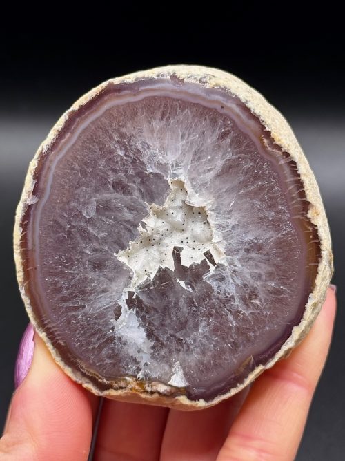 Demi-Géode d’Agate Naturelle du Brésil N.2