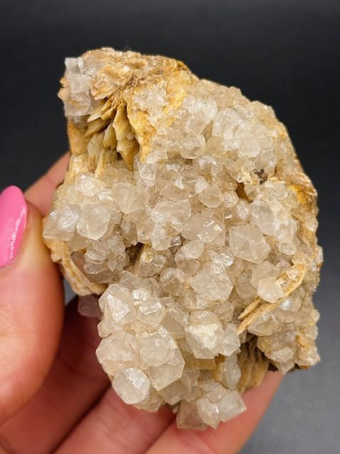 Quartz sur Barytine crêtée – Gard, France N.1