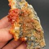 Vanadinite sur Baryte noire – Maroc N.5