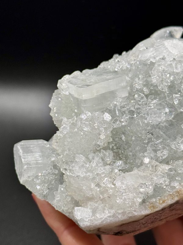 Apophyllite & Calcédoine d'Inde, N.464