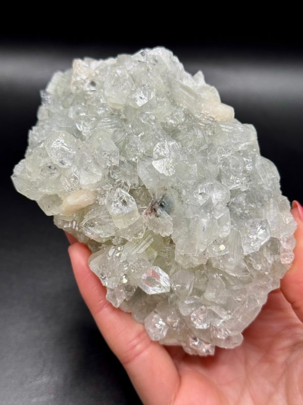 Apophyllite & Stilbite brute d'Inde, N.458